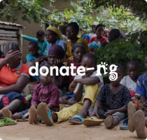 donate-ng campaign featuring a community gathering